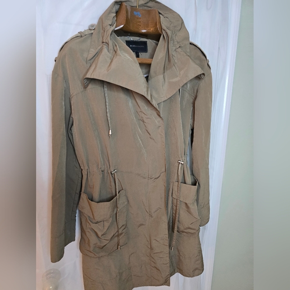 BCBGMAXAZRIA Tan Hooded Jacket - Picture 1 of 10